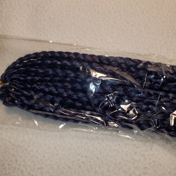 Navy Blue  Braided Hair Extension - Picture 2 of 5